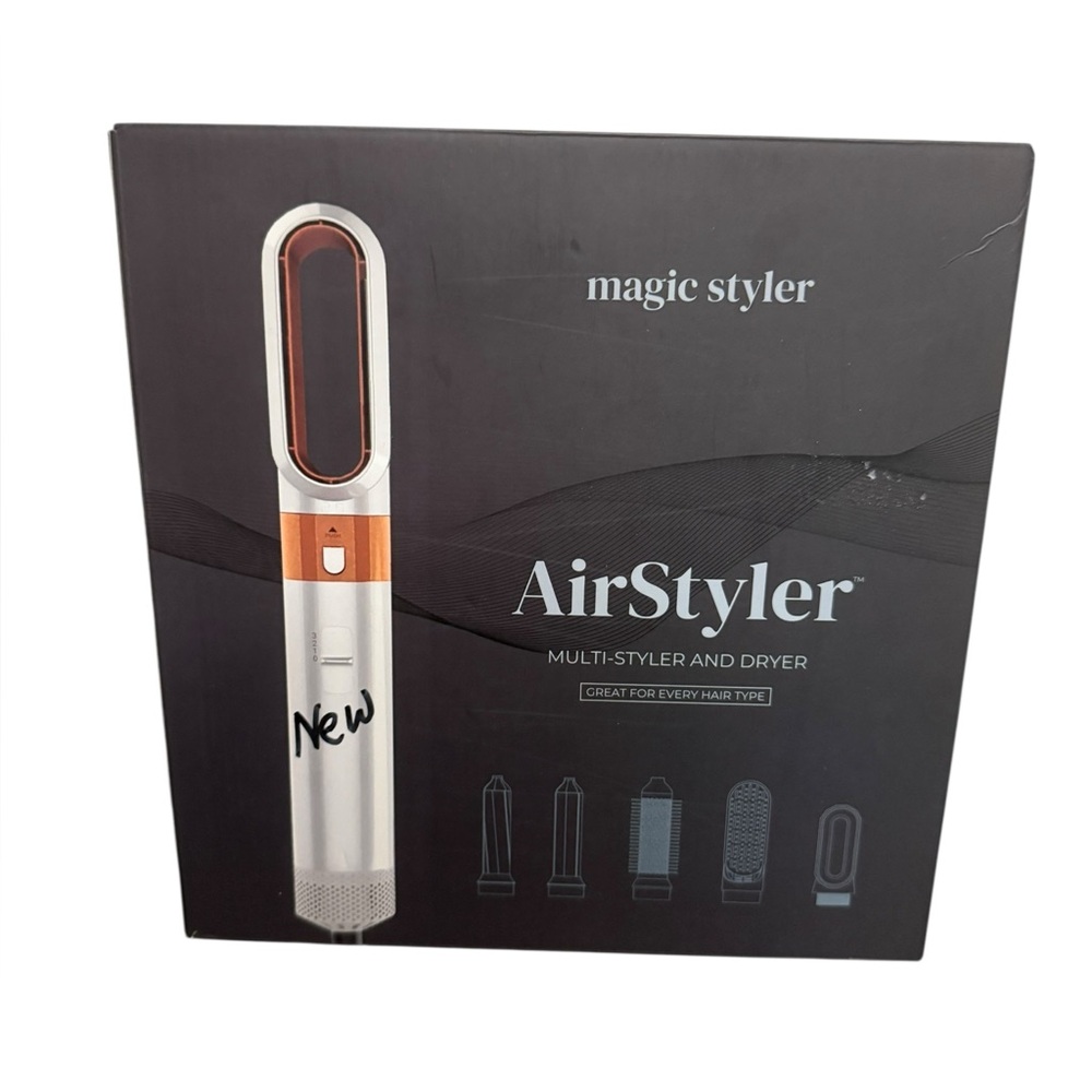 Magic Styler AirStyler, 5-in-1 Multi-Styler and Dryer White Gold J1